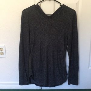 Bobeau soft v-neck hoodie